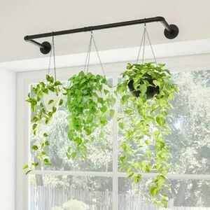 Modern Black Wall-Mounted Plant Hanger